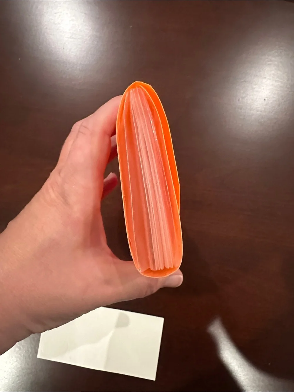 Bright Orange Accordion Envelope Wallet